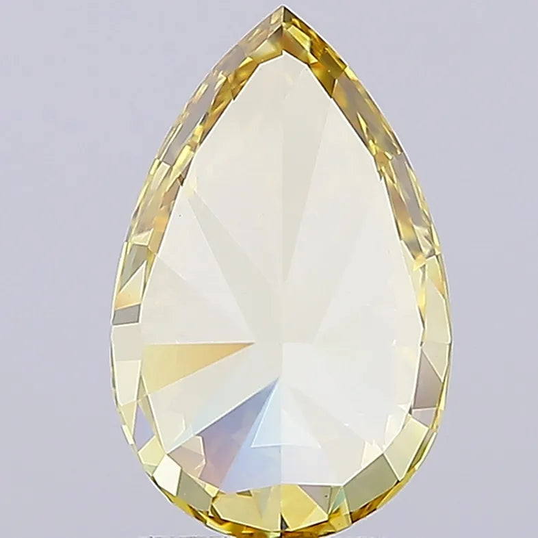 2.81ct Pear Lab Grown Diamond (Colour Fancy Intense Yellow, Clarity VVS2, IGI Certified)