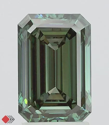 3.03ct Emerald Lab Grown Diamond (Colour Fancy Deep Green, Clarity VS1, IGI Certified)