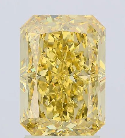3.53ct Radiant Lab Grown Diamond (Colour Fancy Vivid Yellow, Clarity VS1, IGI Certified)