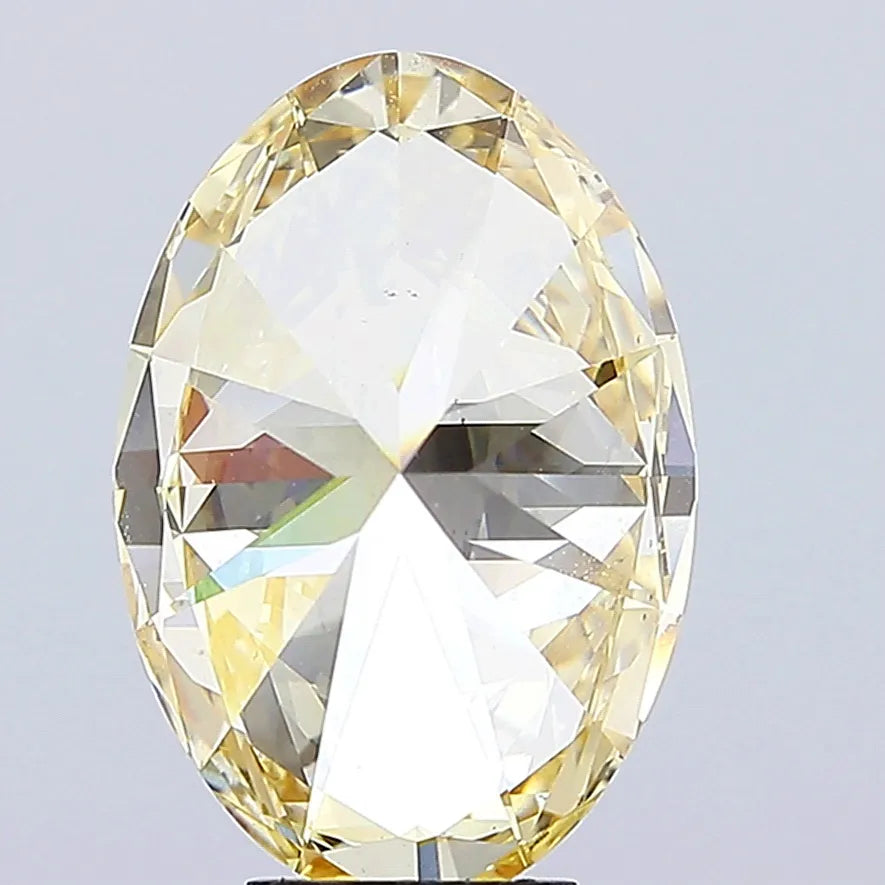 6.08ct Oval Lab Grown Diamond (Colour Fancy Intense Yellow, Clarity VS2, IGI Certified)