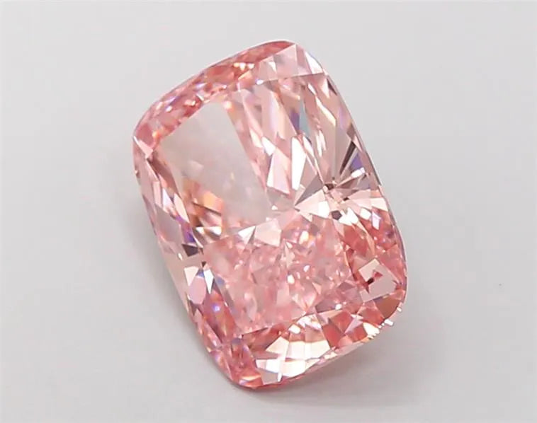 3.00ct Cushion modified Lab Grown Diamond (Colour Fancy Vivid Pink, Clarity VVS2, IGI Certified)