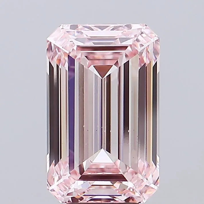 8.04ct Emerald Lab Grown Diamond (Colour Fancy Pink, Clarity VS2, IGI Certified)