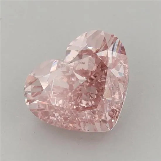1.43ct Heart Lab Grown Diamond (Colour Fancy Intense Brownish Pink, Clarity VVS2, IGI Certified)