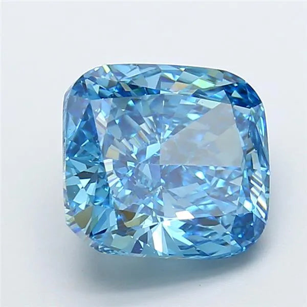 4.00ct Cushion modified Lab Grown Diamond (Colour Fancy Vivid Blue, Clarity VVS2, IGI Certified)