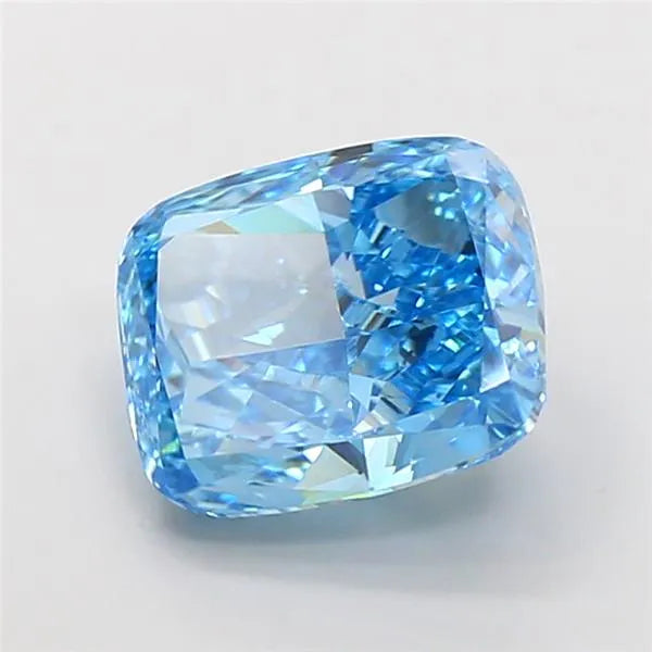 4.00ct Cushion modified Lab Grown Diamond (Colour Fancy Vivid Blue, Clarity VVS2, IGI Certified)