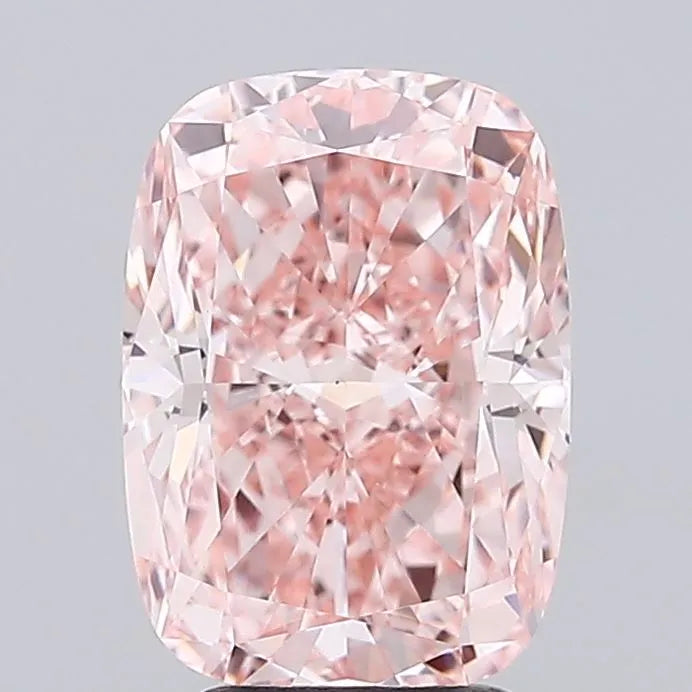 4.00ct Cushion modified Lab Grown Diamond (Colour Fancy Vivid Pink, Clarity VVS2, IGI Certified)