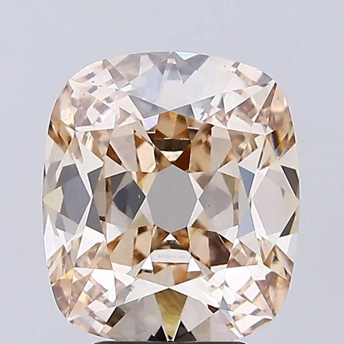 4.00ct Cushion modified Lab Grown Diamond (Colour Very Light Brown, Clarity VS1, IGI Certified)