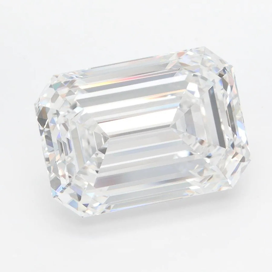 4.00ct Emerald Lab Grown Diamond (Colour D, Clarity IF, IGI Certified)