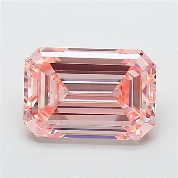 4.00ct Emerald Lab Grown Diamond (Colour Fancy Intense Pink, Clarity VS1, IGI Certified)