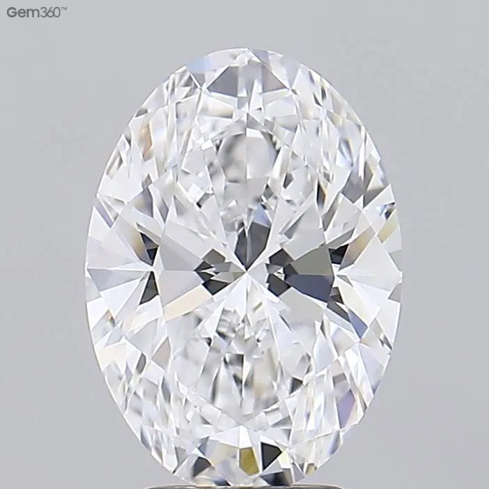 4.00ct Oval Lab Grown Diamond (Colour D, Clarity IF, IGI Certified)