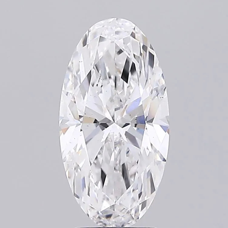 4.00ct Oval Lab Grown Diamond (Colour E, Clarity VS2, IGI Certified)