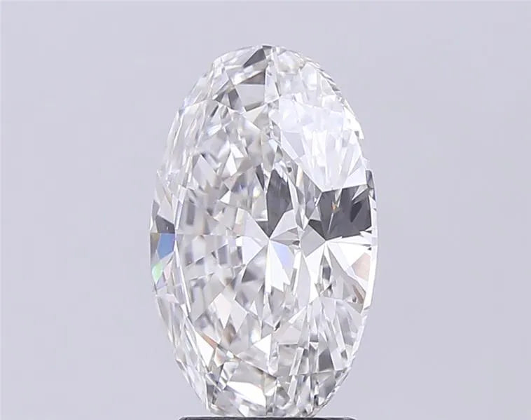 4.00ct Oval Lab Grown Diamond (Colour G, Clarity VVS2, IGI Certified)