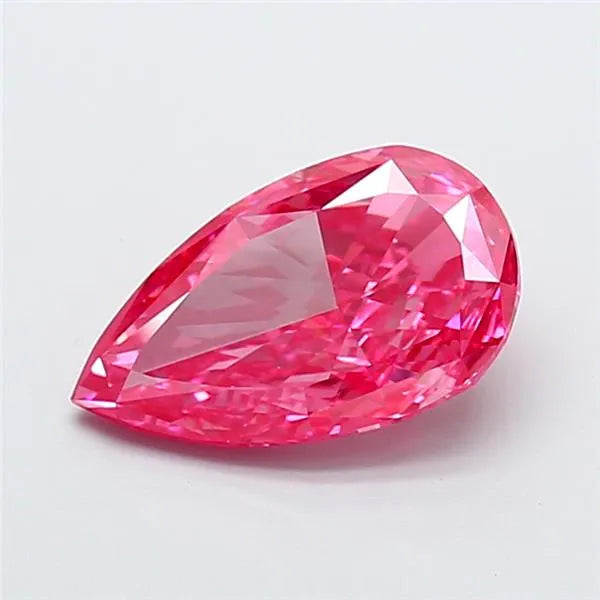 4.00ct Pear Lab Grown Diamond (Colour Fancy Vivid Pink, Clarity VS1, IGI Certified)