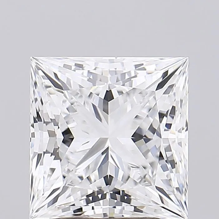 4.00ct Princess Lab Grown Diamond (Colour D, Clarity FL, Cut EX, IGI Certified)