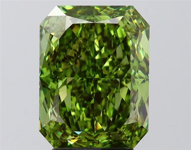 4.00ct Radiant Lab Grown Diamond (Colour Fancy Vivid Green, Clarity VVS2, IGI Certified)