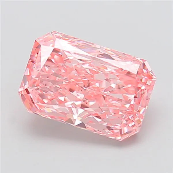 4.00ct Radiant Lab Grown Diamond (Colour Fancy Vivid Pink, Clarity VVS2, IGI Certified)