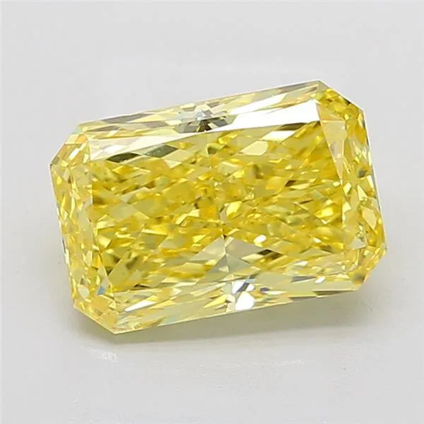 4.00ct Radiant Lab Grown Diamond (Colour Fancy Vivid Yellow, Clarity SI1, IGI Certified)