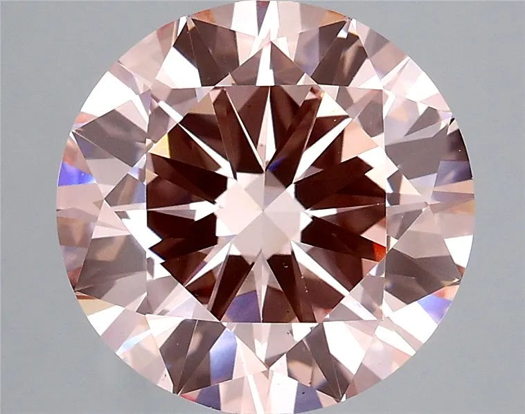 4.00ct Round Lab Grown Diamond (Colour Fancy Intense Pink, Clarity VS1, Cut EX, IGI Certified)