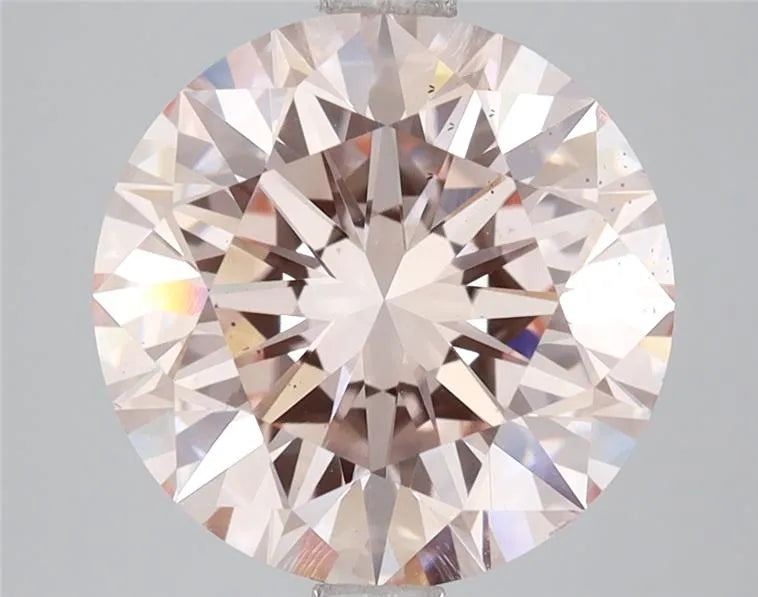 4.00ct Round Lab Grown Diamond (Colour Fancy Light Pink, Clarity VS2, Cut GD, IGI Certified)