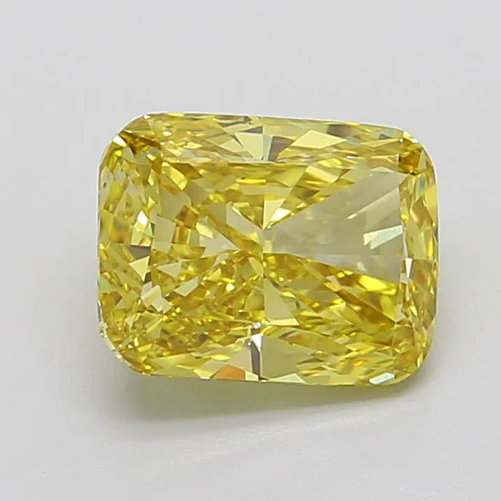 4.01ct Cushion modified Lab Grown Diamond (Colour Fancy Intense Yellow, Clarity VS1, IGI Certified)