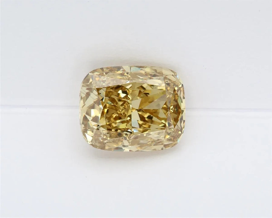4.01ct Cushion modified Lab Grown Diamond (Colour Fancy Intense Yellow, Clarity VS1, IGI Certified)