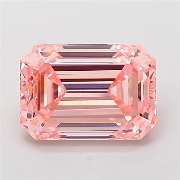 4.01ct Emerald Lab Grown Diamond (Colour Fancy Intense Pink, Clarity VS1, IGI Certified)
