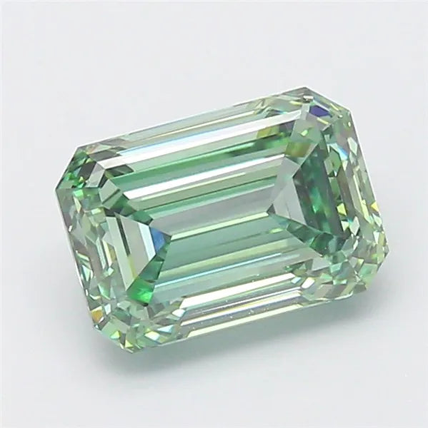 4.01ct Emerald Lab Grown Diamond (Colour Fancy Vivid Green, Clarity VVS2, IGI Certified)