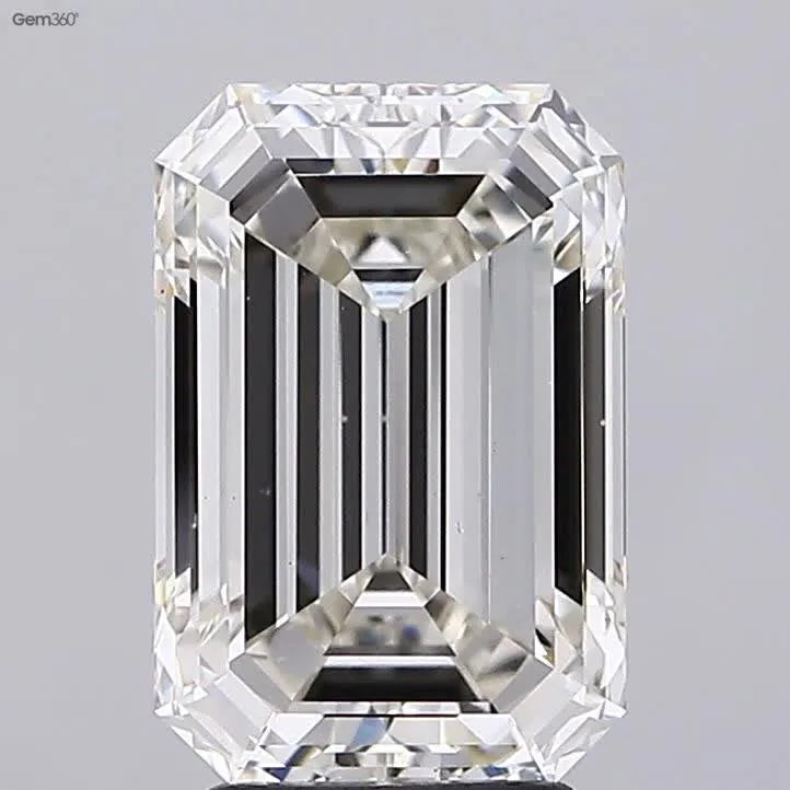 4.01ct Emerald Lab Grown Diamond (Colour H, Clarity VS1, HRD Certified)