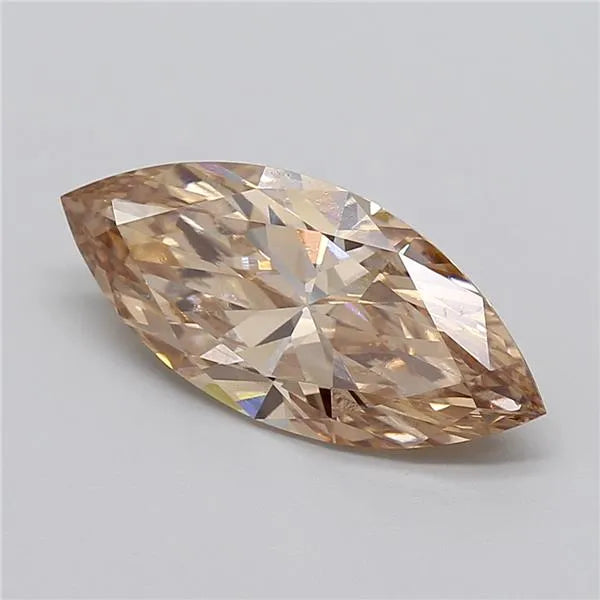 4.01ct Marquise Lab Grown Diamond (Colour Fancy Brown, Clarity VS1, IGI Certified)
