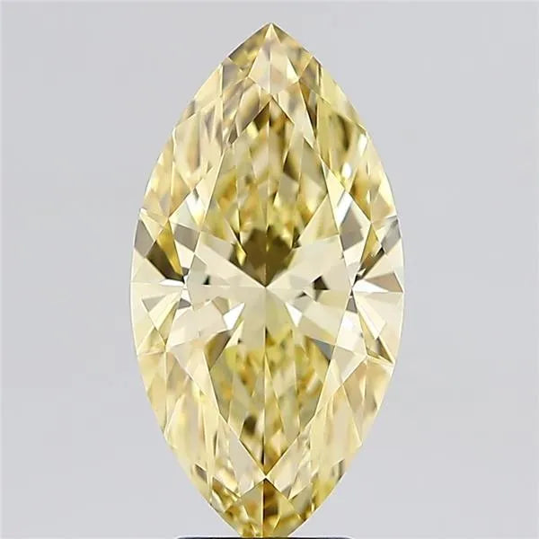 4.01ct Marquise Lab Grown Diamond (Colour Fancy Intense Yellow, Clarity VVS2, IGI Certified)