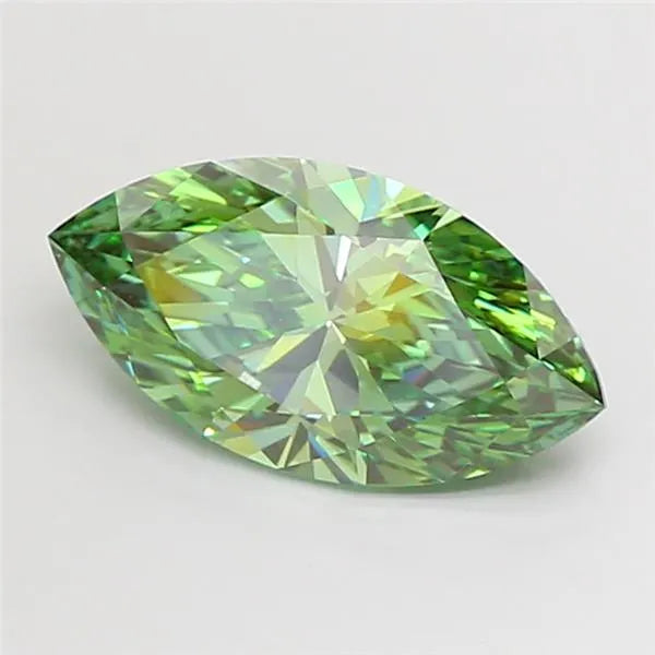 4.01ct Marquise Lab Grown Diamond (Colour Fancy Vivid Green, Clarity VS1, IGI Certified)
