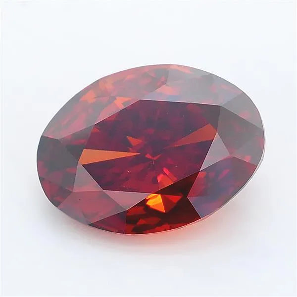 4.01ct Oval Lab Grown Diamond (Colour Fancy Deep Brownish Orange, Clarity VS1, IGI Certified)