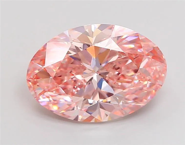 4.01ct Oval Lab Grown Diamond (Colour Fancy Light Pink, Clarity VS1, Uncertified)