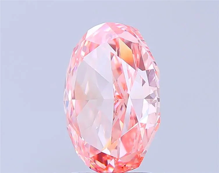 4.01ct Oval Lab Grown Diamond (Colour Fancy Vivid Pink, Clarity VS1, IGI Certified)
