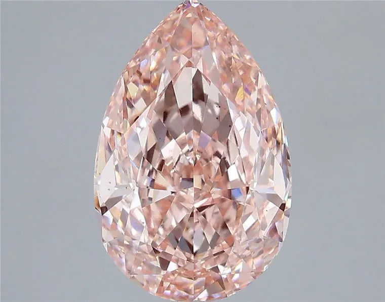 4.01ct Pear Lab Grown Diamond (Colour Fancy Vivid Pink, Clarity VS2, IGI Certified)