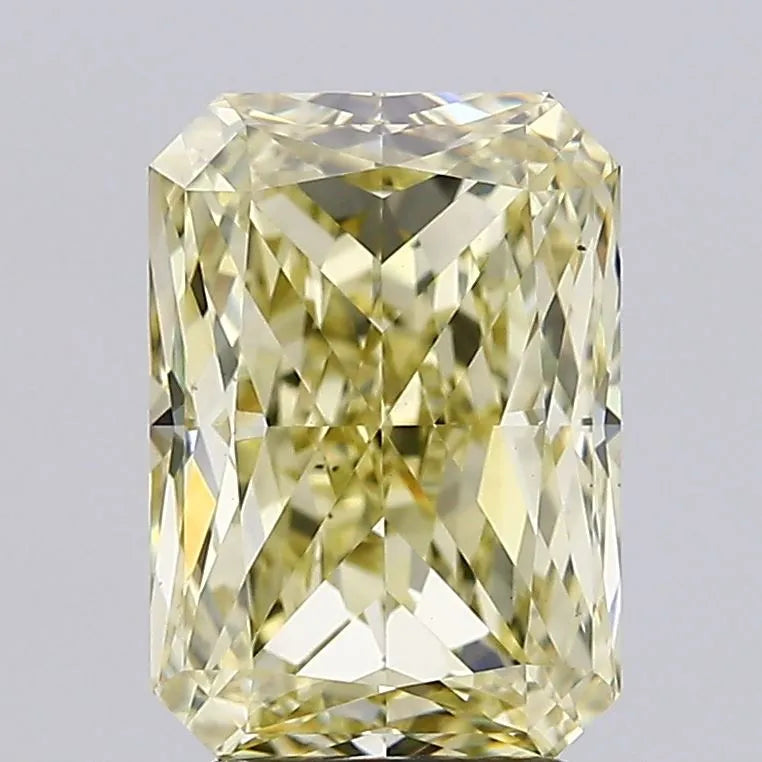 4.01ct Radiant Lab Grown Diamond (Colour Fancy Light Yellow, Clarity VS1, IGI Certified)
