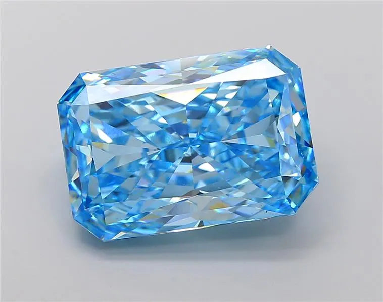 4.01ct Radiant Lab Grown Diamond (Colour Fancy Vivid Blue, Clarity VVS2, Uncertified)