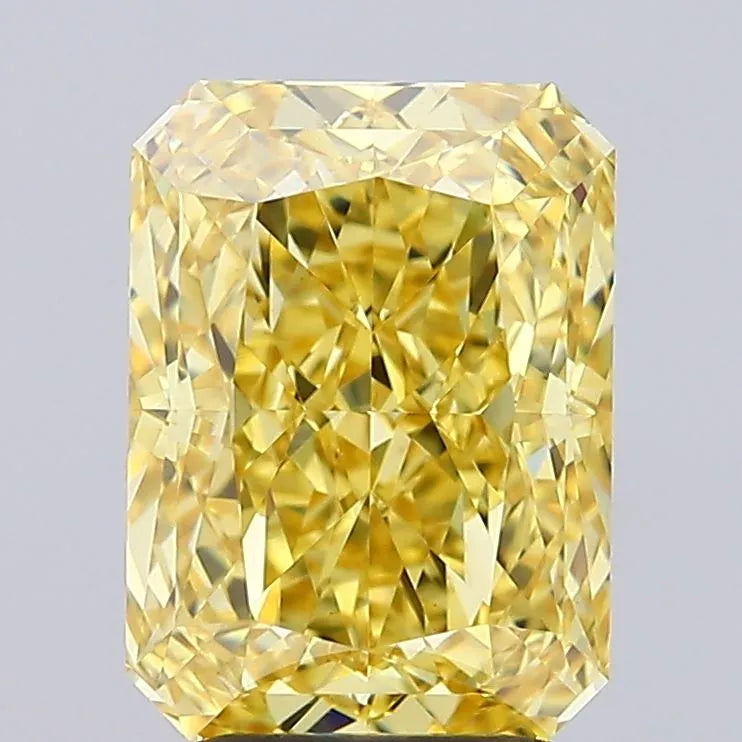 4.01ct Radiant Lab Grown Diamond (Colour Fancy Vivid Yellow, Clarity VVS2, IGI Certified)