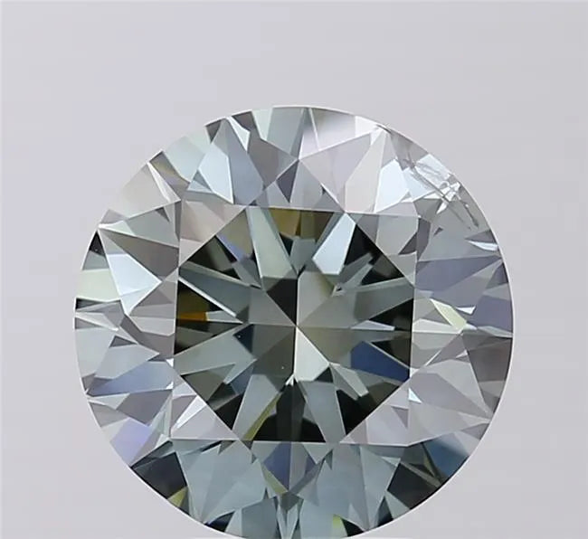 4.01ct Round Lab Grown Diamond (Colour Fancy Deep Green, Clarity SI2, Cut EX, IGI Certified)