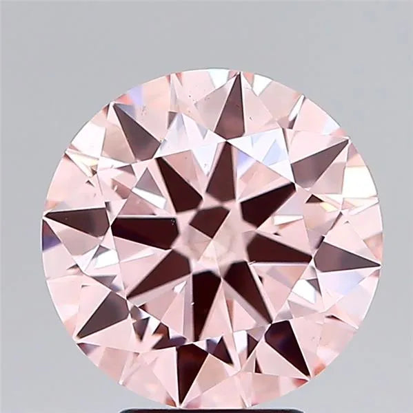 4.01ct Round Lab Grown Diamond (Colour Fancy Intense Pink, Clarity VS2, Cut ID, IGI Certified)