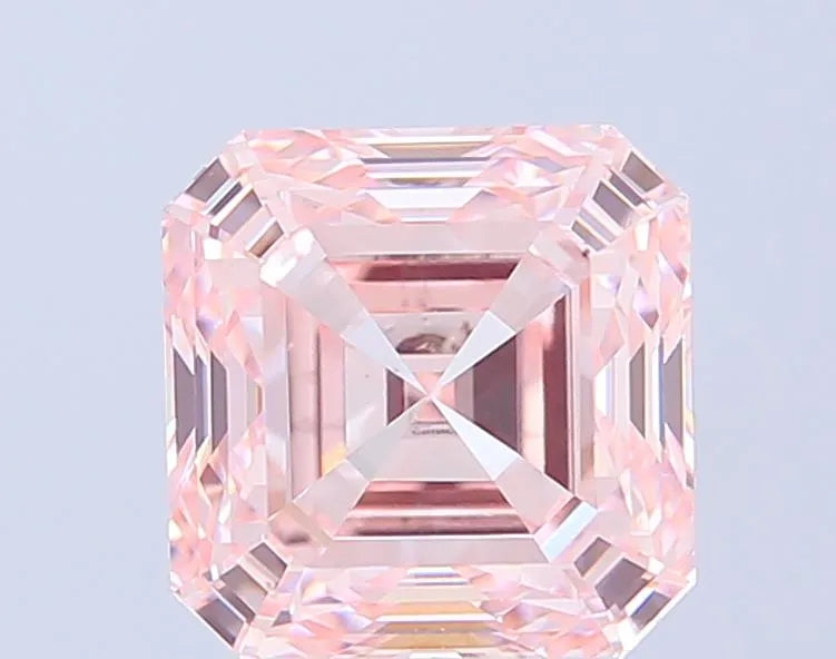 4.02ct Asscher Lab Grown Diamond (Colour Fancy Pink, Clarity VS2, IGI Certified)