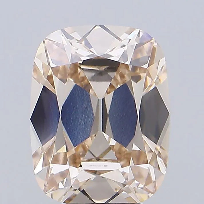 4.02ct Cushion brilliant Lab Grown Diamond (Colour Fancy Light Brown, Clarity VS1, IGI Certified)