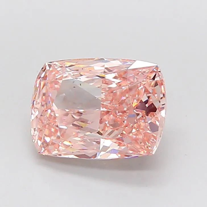 4.02ct Cushion modified Lab Grown Diamond (Colour Fancy Intense Pink, Clarity VS2, IGI Certified)