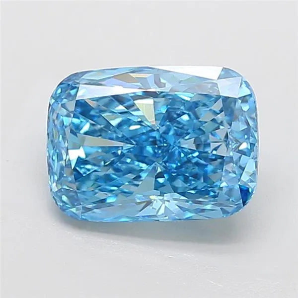 4.02ct Cushion modified Lab Grown Diamond (Colour Fancy Vivid Blue, Clarity VVS2, IGI Certified)