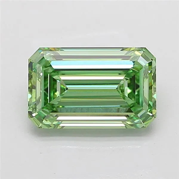 4.02ct Emerald Lab Grown Diamond (Colour Fancy Vivid Green, Clarity VVS2, IGI Certified)
