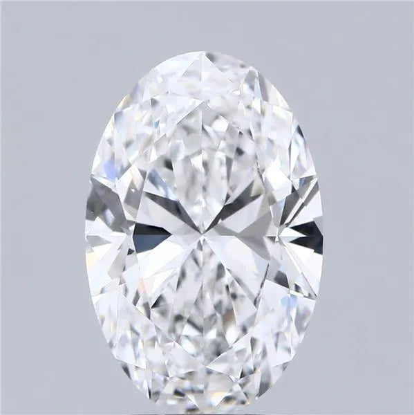 4.02ct Oval Lab Grown Diamond (Colour D, Clarity IF, IGI Certified)