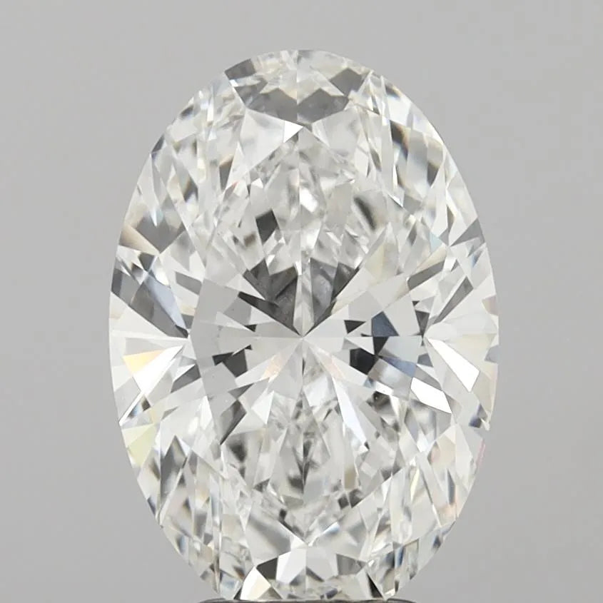 4.02ct Oval Lab Grown Diamond (Colour F, Clarity VVS2, IGI Certified)