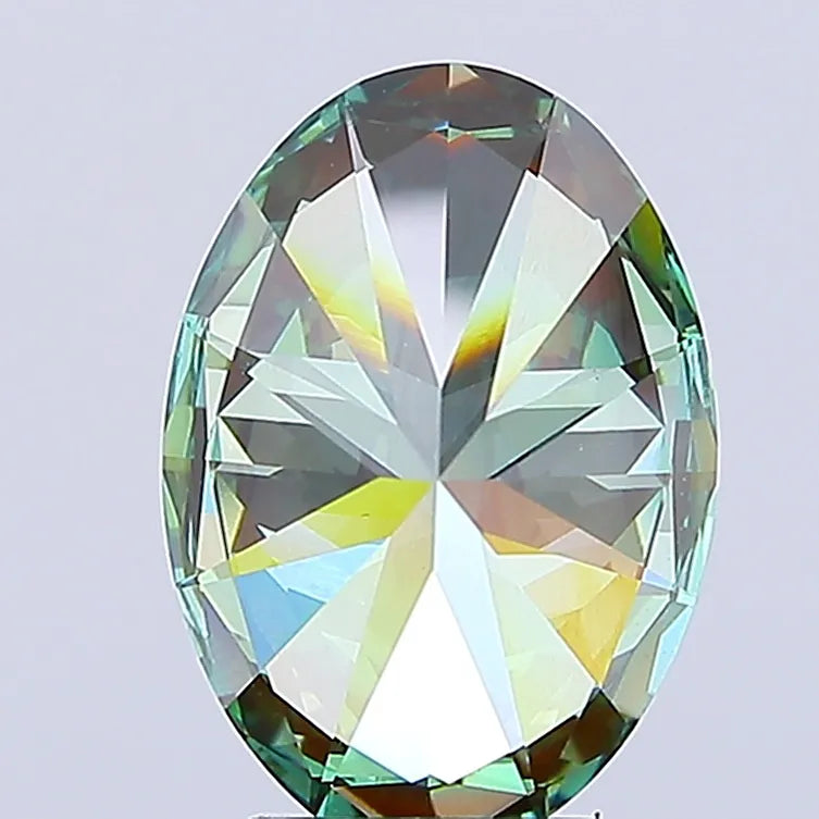 4.02ct Oval Lab Grown Diamond (Colour Fancy Deep Green, Clarity VS1, IGI Certified)
