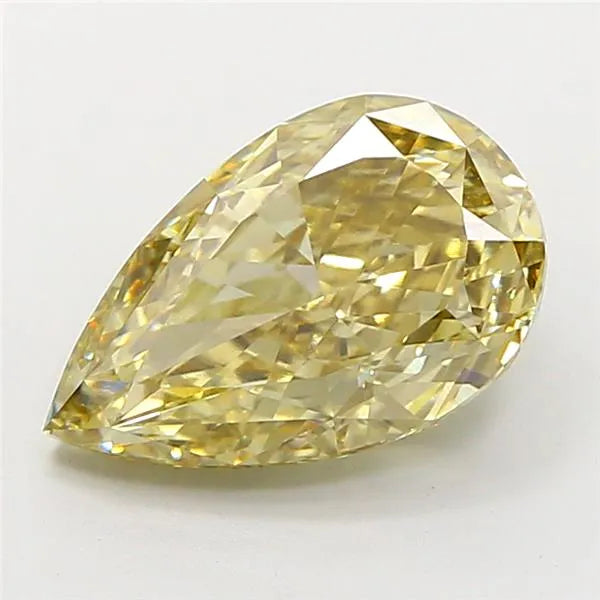 4.02ct Pear Lab Grown Diamond (Colour Fancy Intense Yellow, Clarity VS1, Uncertified)