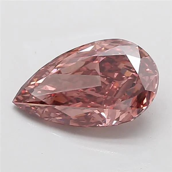 4.02ct Pear Lab Grown Diamond (Colour Fancy Pinkish Brown, Clarity VS2, IGI Certified)